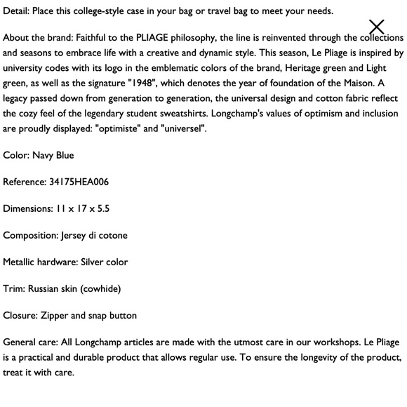 Tiny University Longchamp Bag - Picture 3 of 3